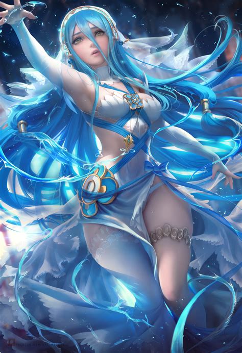 Loved by professionals for its range of painting tools and natural drawing feel so you can create what you love. video game characters, fantasy girl, women, blue hair ...