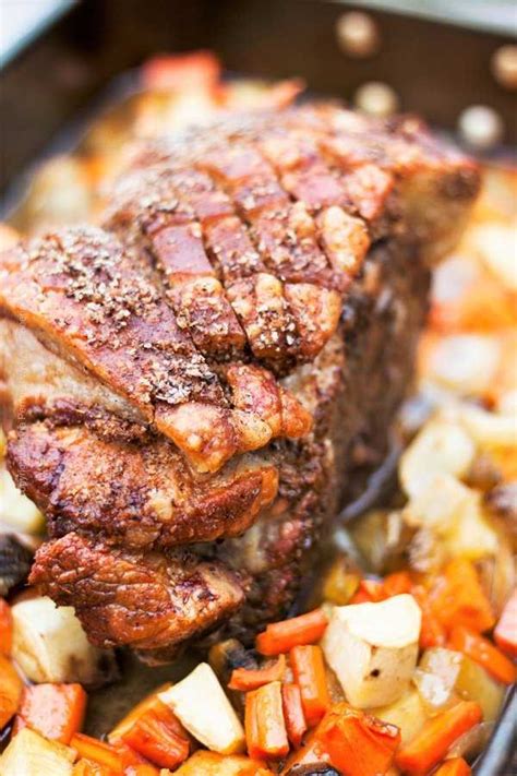 Set the meat on a rack set into a roasting pan. Best Oven Roasted Pork ShoulderVest Wver Ocen Roasted Pork ...