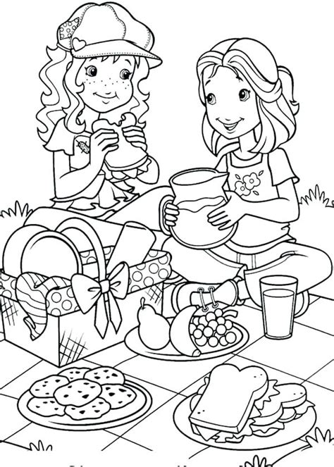 In case you don\'t find what you are looking for, use the top search bar to search again! Family Picnic Coloring Pages at GetColorings.com | Free ...