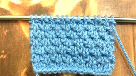 It is made by alternating knit stitches and purl stitches within a row and between rows. Seed stitch (reverse) knitting - YouTube