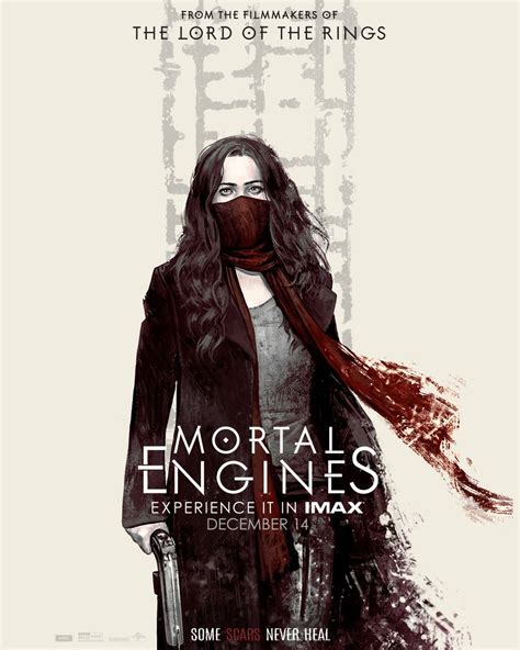 She was horribly disfigured by thaddeus valentine, and tries to kill him in the first book. Affiche IMAX pour Mortal Engines de Christian Rivers ...