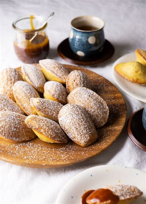 Do it this way and you either have to have a. Spiced Madeleines with Salted Caramel Sauce & French ...