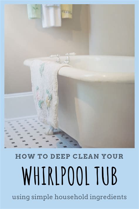 Fill tub with hot water to a couple inches above jets. Clean a whirlpool tub | Whirlpool tub, Clean bathtub, Tub