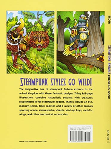 Everyday low prices and free delivery on eligible orders. Steampunk Animals Coloring Book (Adult Coloring ...