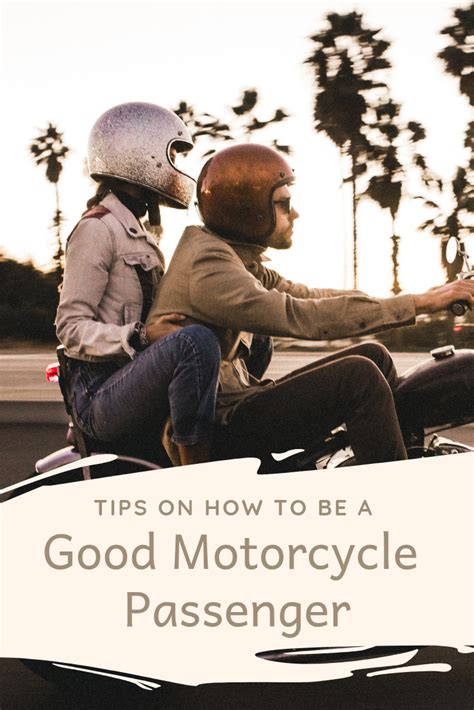 Why scrape your skin against the. Tips On How To Be A Good Motorcycle Passenger | Motorcycle ...