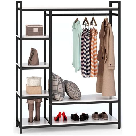 Freeing up wall space around the garment rack is just as important as floor space. Blaklee 47.2" W Clothes Racks and Garment Rack | Free ...