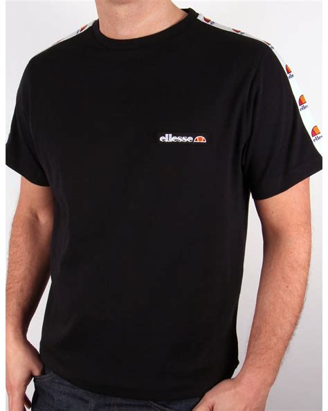 Normal wear from used cloth. Ellesse Merlo Taping T-shirt Black,tee,mens