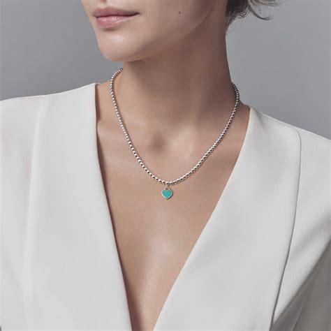 Find many great new & used options and get the best deals for authentic tiffany & co return to tiffany heart tag long bead chain necklace at the best online prices at ebay! Return to Tiffany®:Bead Necklace_model-shot-1 | Blue ...