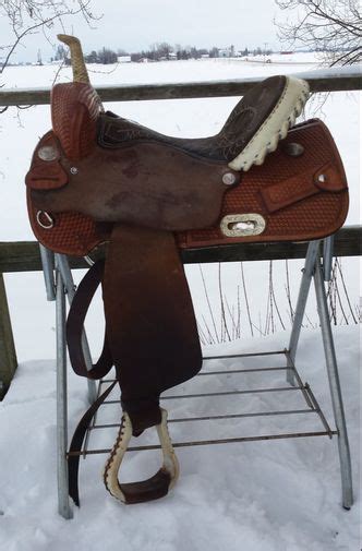 @a great pleasure and trail saddle with its 16inch dual density memory foam seat_ long leather strings_ and solid. Saddles For Sale - Nelson & Kathy Bilyea Bilyea Horse ...