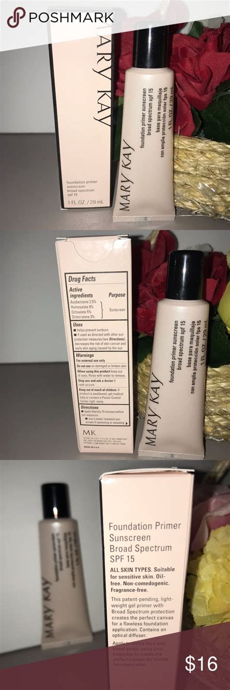 Combination/oily matte wear and normal/dry luminous wear. MARY KAY FOUNDATION PRIMER 1FL. OZ Foundation primer ...