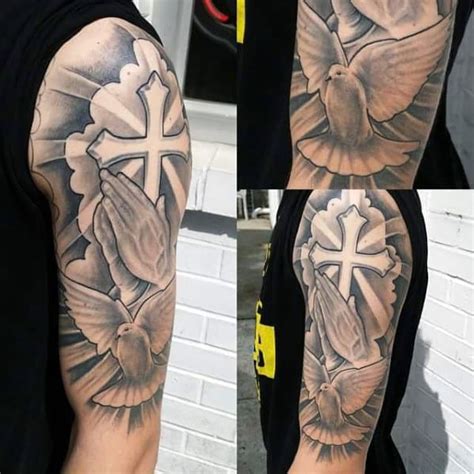 A tribal cross tattoo is a bold statement that blends religion and heritage. Faith Tattoos for Men - Ideas and Inspiration for Guys