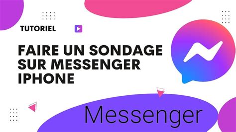 Comment faire un sondage sur Messenger iPhone - YouTube