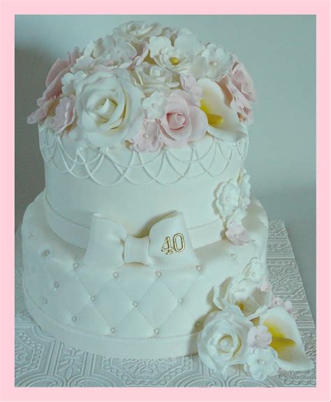 Browse our anniversary cakes & engagement cake from silver, golden & diamond anniversaries we can create your perfect cake in anniversary cakes. 40Th Wedding Anniversary in 2020 | 40th wedding ...