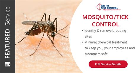 We can assist with all kinds of pest control problems including rodents, cockroaches, ants. Mosquito and Tick Control Services | Wil-Kil Pest Control