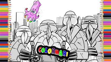 Tmnt coloring pages for kids fitfru style online tmnt coloring. Ninja Turtles TMNT Coloring Book Pages for Kids Episode 36 ...