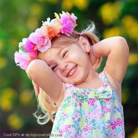 They are bright, desired, pleasantly smell. Cute Girl With Flowers Wreath whatsapp dp | Baby wallpaper ...