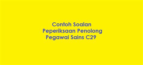 Berikut dikongsikan adalah maklumat tentang tentang peperiksaan pembantu pustakawan gred s19 yang memaparkan format exam, contoh soalan dan rujukan Contoh Soalan Peperiksaan Penolong Pegawai Sains C29 ...