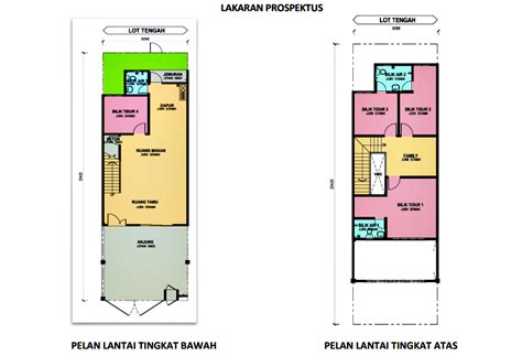 Kr1a7 pakej tulip 3 bilik tidur 2 bilik air ruang tamu ruang makan dapur keluasan: Pelan Rumah Kecil 2 Bilik Tidur - Inspirasi Dekorasi Rumah