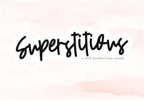 Font name newest most downloads. Superstitious - Bold Handwritten Script Font By KA Designs ...