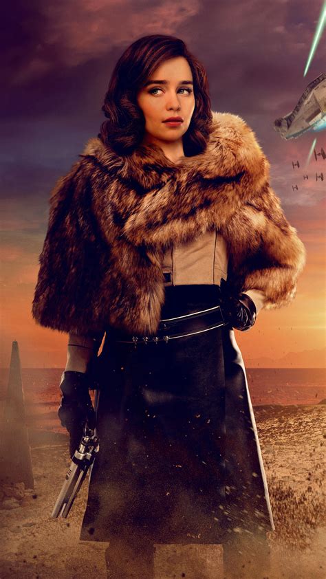 Welcome to enchanting emilia clarke, a fansite decided to the actress most known as daenerys targaryen she has also stared in terminator genisys, me before you, voice from the stone, solo. Qi'Ra Solo A Star Wars Story Emilia Clarke 4K Wallpapers ...