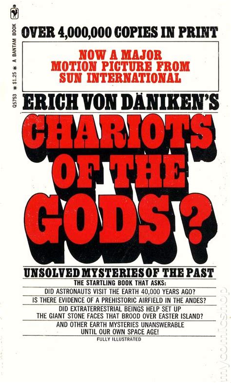 Putnam's sons edition now for my review. Chariots of the Gods PB (1971 Bantam Edition) comic books