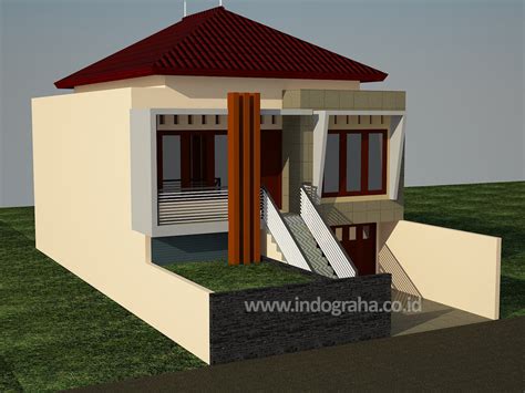 Rumah 5×9 split level 2 lantai ini terletak di lahan hook atau dipojok. Desain Rumah Minimalis Semi Basement | Kumpulan Desain Rumah