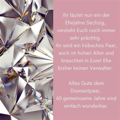 Gratulation zur diamantenen hochzeit diamantene hochzeit www.pinterest.de. Sprüche zur diamantenen Hochzeit, Gedichte & Zitate in ...