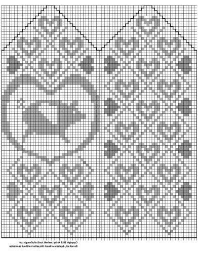 Blog link for written pattern: flyingpighandchart2 free mitten pattern fairisle colorwork ...