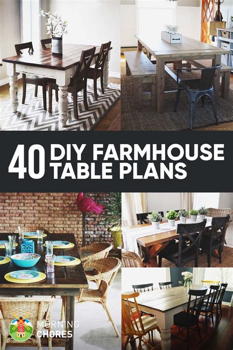 This table is 96 inches in length and 42 inches in width. 40 DIY Farmhouse Table Plans & Ideas for Your Dining Room ...