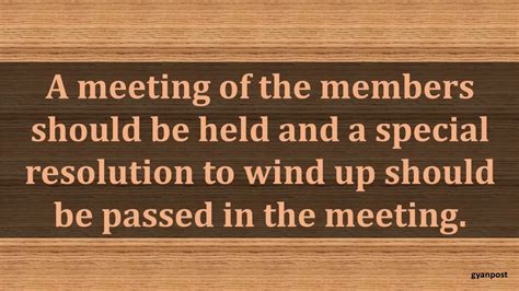 1(a) voluntary winding up by members: PROCEDURE FOR CREDITORS' VOLUNTARY WINDING UP - YouTube