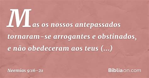 Neemias capítulo 9 na bíblia sagrada online e falada. Neemias 9:16-21 - Bíblia