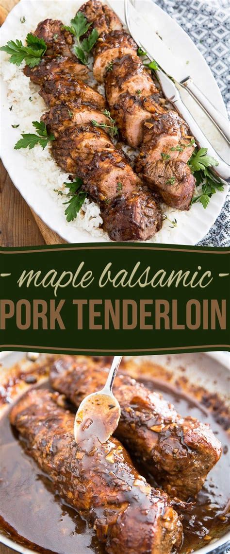 So keeping it moist and juicy can be tricky. Maple Balsamic Pork Tenderloin by Sonia! The Healthy Foodie | Recipe on thehealthyfoodie.com ...