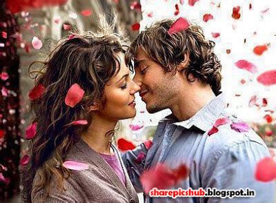 A perfect choice for art lovers. Rain of Roses | Romantic Couple Kissing Pic For Girlfriend ...