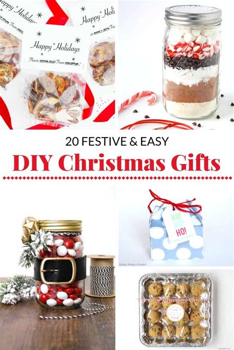 Come see the great ideas and get started on making gifts for this holiday season. 20 FESTIVE AND EASY DIY CHRISTMAS GIFT IDEAS | Mommy Moment