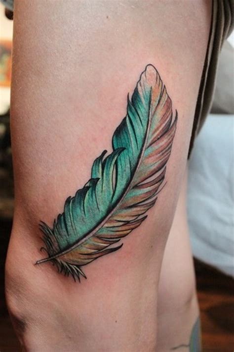 This is a typical tattoo idea with a unique design. 75 Amazing Feather Tattoo Design - Mens Craze