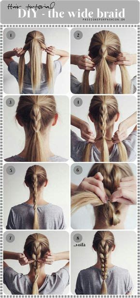 Children usually like this art, because it's simple and easy. DIY - Wide Braid Hairstyle Step by Step Picture Tutorial ...