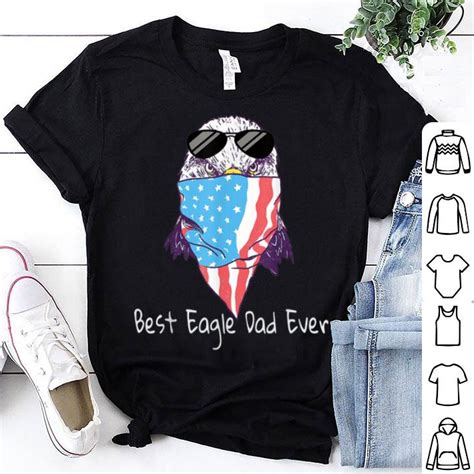 Father's day is a day dedicated to all the daddies in this world. American Flag Bald Eagle 4th Of July Fathers Day USA shirt