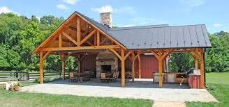 Pole barns use posts buried in the ground as a foundation that provides support for the rest of the building. Image result for pole barn additions | Metal barn homes ...