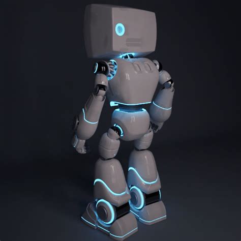 Cute robot | CGTrader