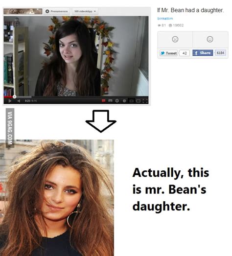 Rowan sebastian atkinson cbe (born 6 january 1955) is an english actor, comedian, and writer. Mr. Bean's daughter - 9GAG