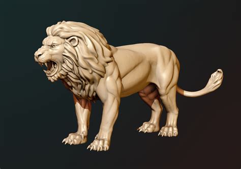 Every day new 3d models from all over the world. 3D Printed Lion by kovalev14 | Pinshape
