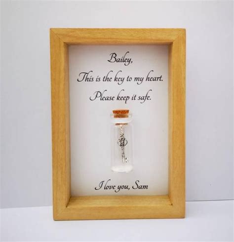 Maybe you would like to learn more about one of these? Romantic Boyfriend Gift - Personalised Frame - The key to ...