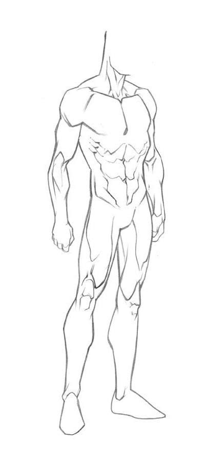 Here is the most basic, easy and commonly used method for male anime characters. Male Body Outline Drawing at PaintingValley.com | Explore collection of Male Body Outline Drawing