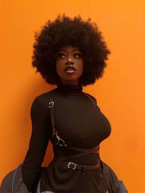 Download Sexy Black Woman Afro Wallpaper | Wallpapers.com