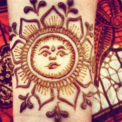 Contact gypsy sun henna today to book an appointment by visiting my website. Sun Henna Tattoo #maplemehndi | Sun henna tattoo ...