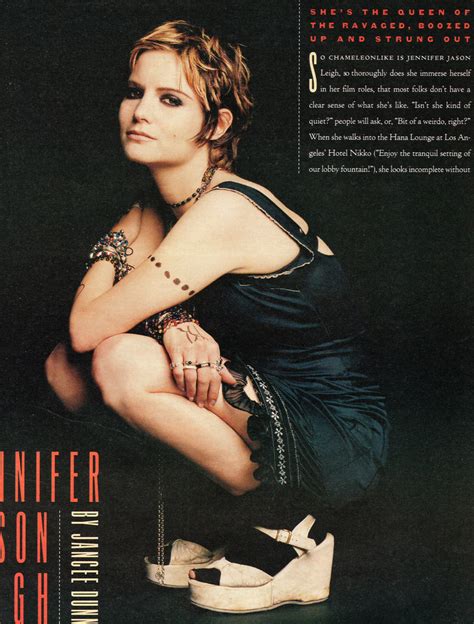 I just had to vid it. Jennifer Jason Leigh | Jennifer Jason Leigh, promoting the ...