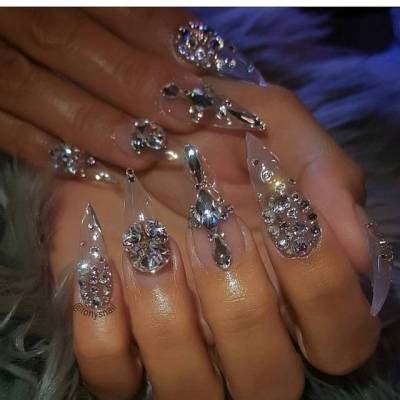 Aesthetic Tumblr Coffin Baddie Red Acrylic Nails - Nail and Manicure Trends