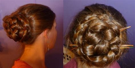 This is a quick and easy way to do your hair. Cinnamon bun hairstyle