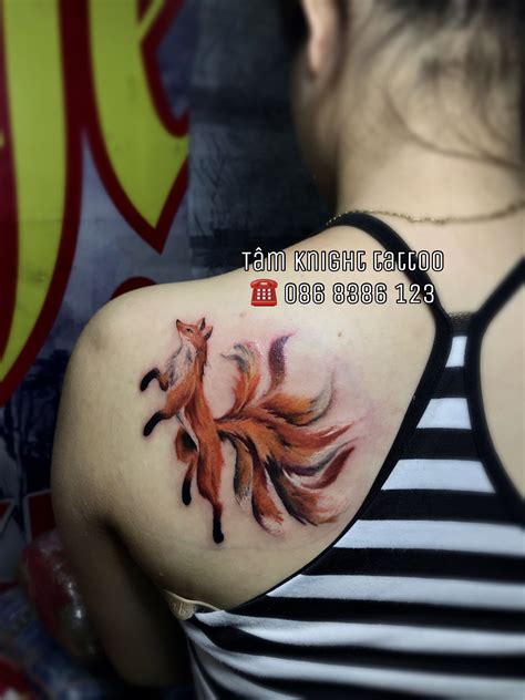 Hình xăm về cha mẹ. Fox tattoo, kumiho tattoo, fox , hình xăm cáo chín đuôi, hình xăm hồ ly, hình xăm đẹp ở vai ...