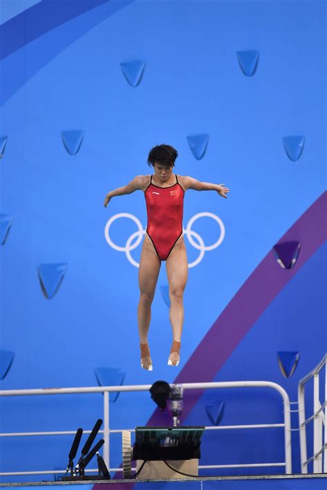 Tingmao shi of china in action reuters/piroschka van de wouw. FRANCISSWIM - WATER SPORTS: Diving, Women's 3m Finals ...